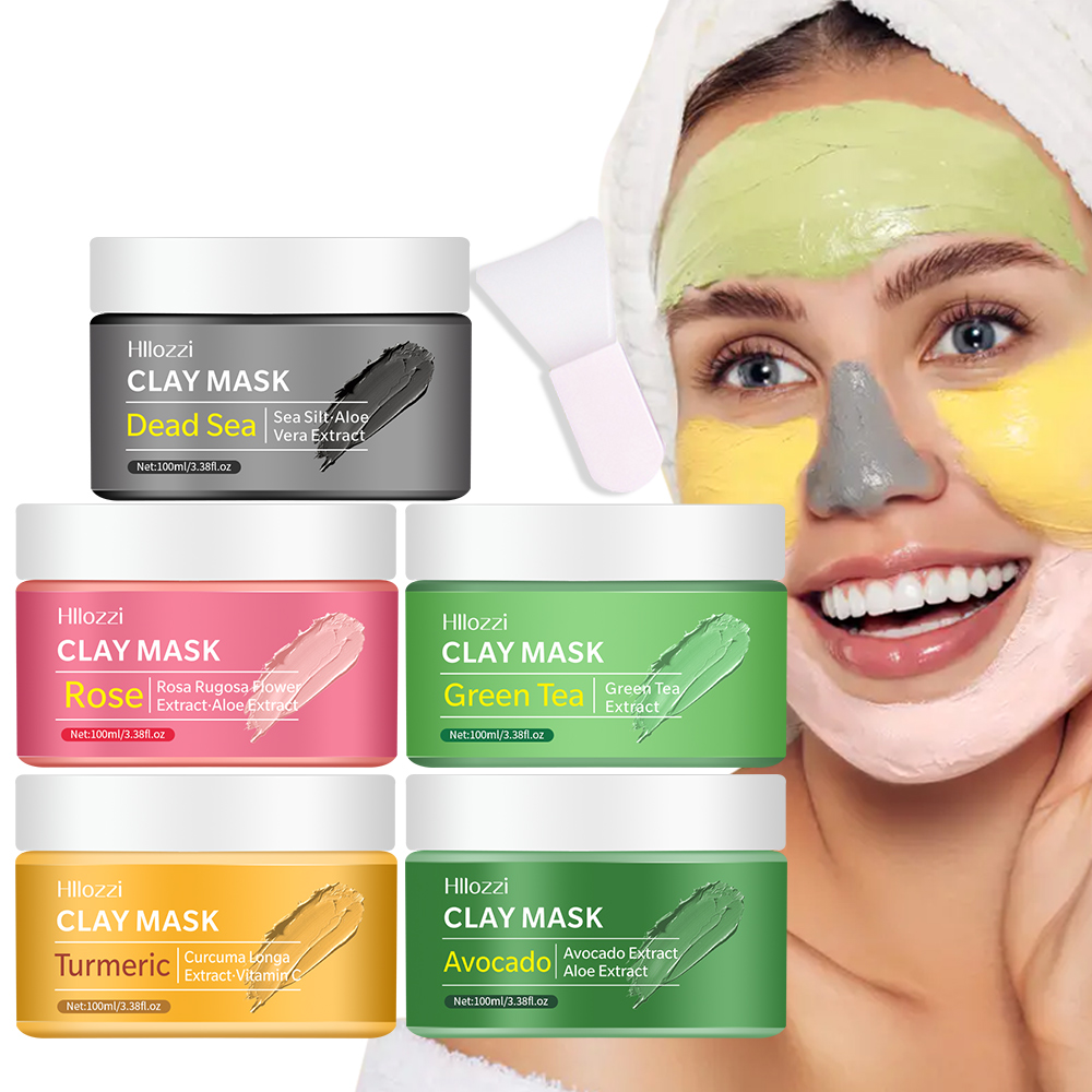 Sheet Mask Collagen - 100 ミリリットルローズフェイシャルクレンジング泥マスクターメリック泥マスク保湿保湿緑茶粘土マスク柔らかい肌