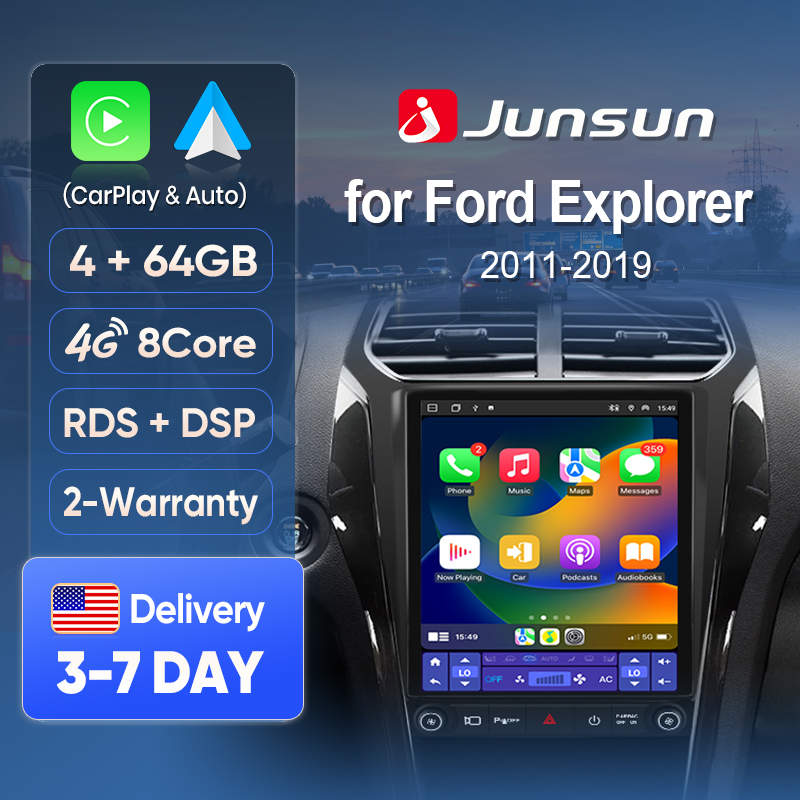 Traditional Korean Lifestyle - Junsun ワイヤレスCarPlayスクリーン フォード エクスプローラー 2011-2019 カーオーディオ