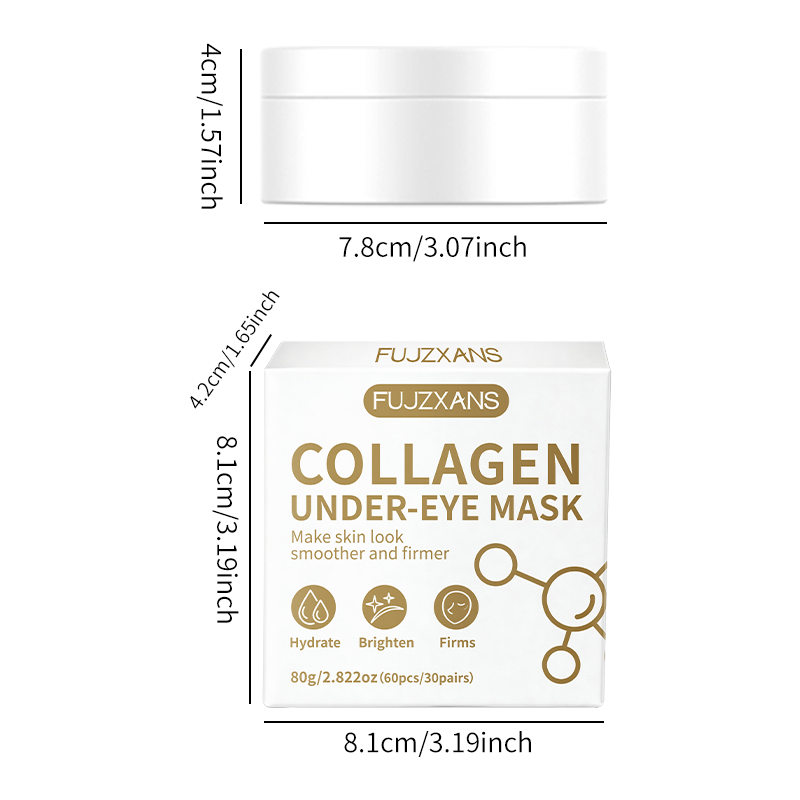 バイオコラーゲンアイマスク 60枚入り、ナイアシンアミド＆H - Sheet Mask Collagen のレビューと価格