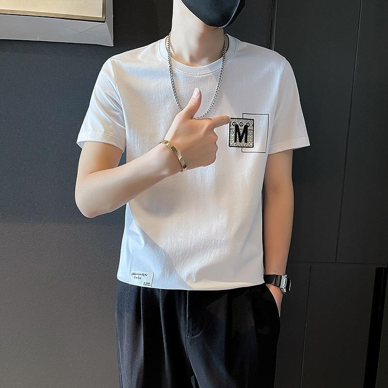 トレンディなメンズ半袖トップス 夏用 韓国風 クールなストリ - Korean Men Lifestyle のレビューと価格