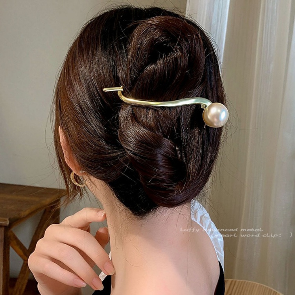 エレガントなグリッターパールヘアクリップ レディース トレン - Korean Lifestyle & Kids Boutique のレビューと価格