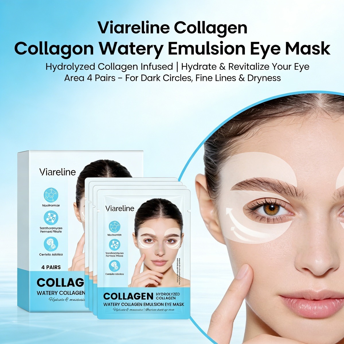 コラーゲンアイパッチ 小じわやくまを軽減 保湿してハリを保つ - Sheet Mask Collagen のレビューと価格