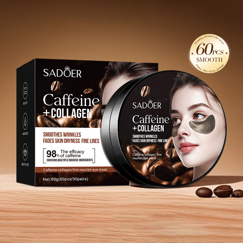 60 個 SADOER カフェインクリスタルコラーゲンアイマ - Sheet Mask Collagen のレビューと価格