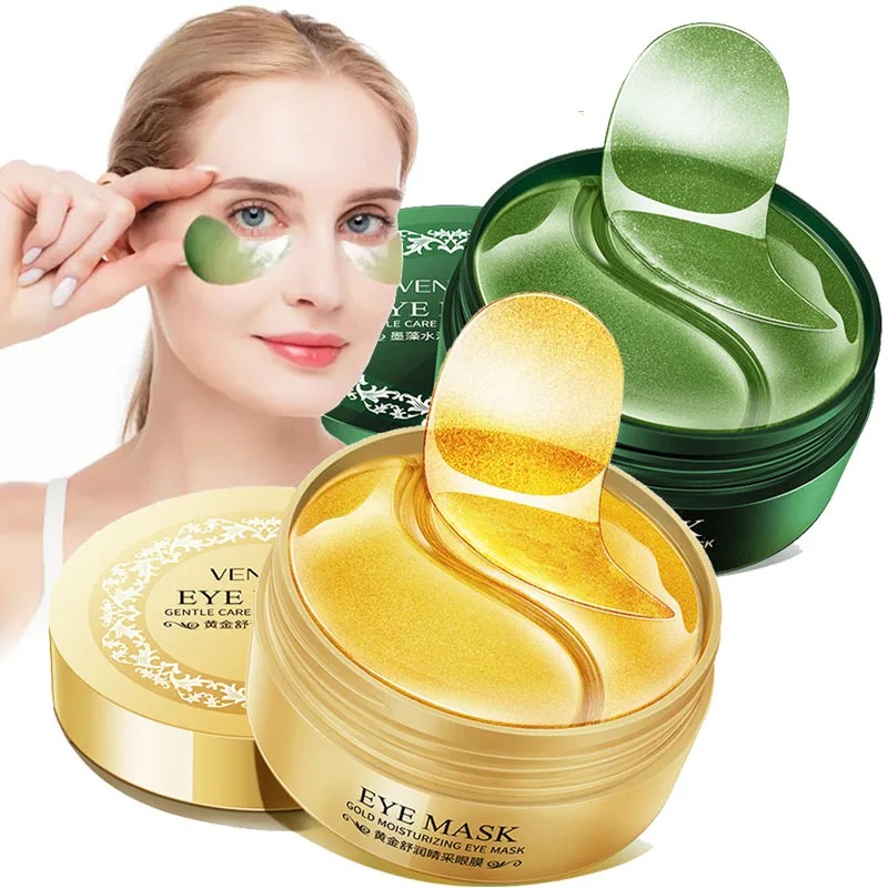 60枚入り/箱 海藻ゴールドコラーゲンアイマスク くま解消  - Sheet Mask Collagen のレビューと価格